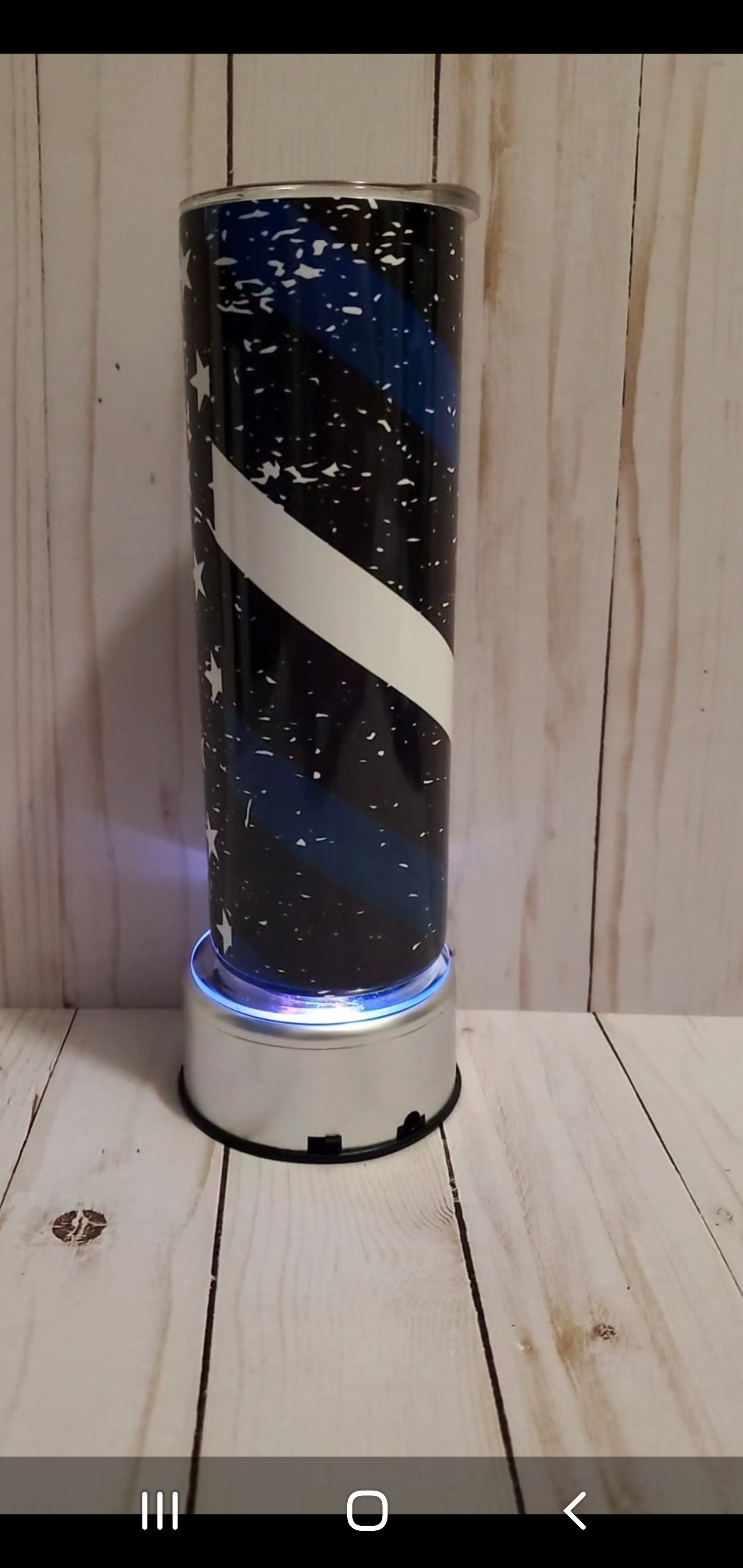 Police Flag RTS Tumbler