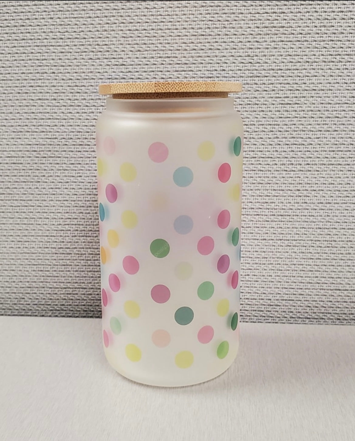 Personalized 16 oz beer cans with bamboo lid and straw