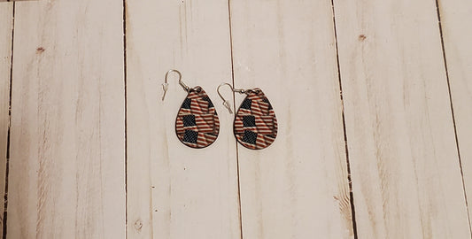 Red white blue 3 Earrings