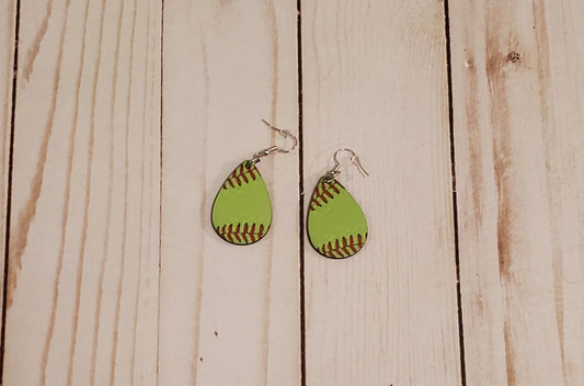 Softball Earrings