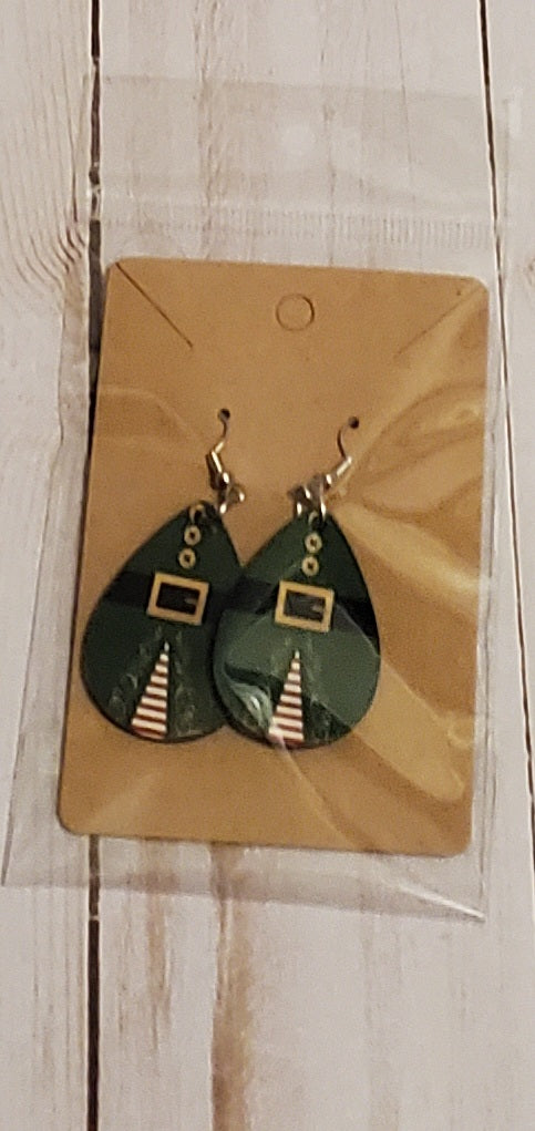 Christmas Elf Teardrop Earrings